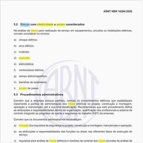 Quais são os riscos com eletricidade a serem considerados?
