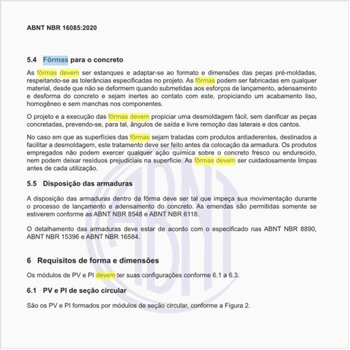 Como devem ser produzidas as fôrmas para o concreto?