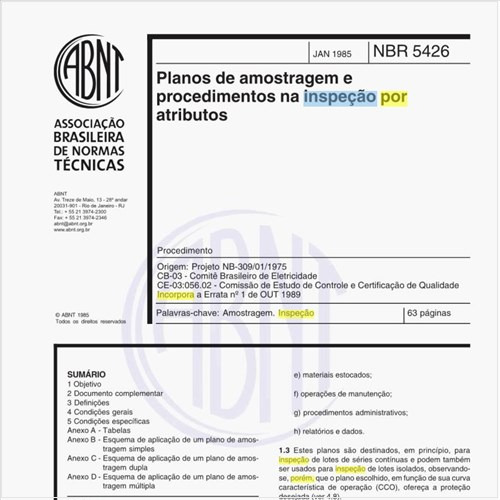 Quais os conceitos envolvidos na inspeção por atributos?