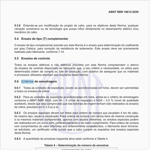 Quais são os critérios de amostragem?