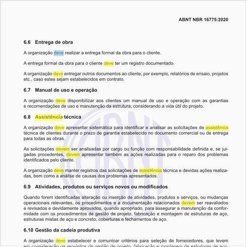 O que deve ser feito em termos de assistência técnica?