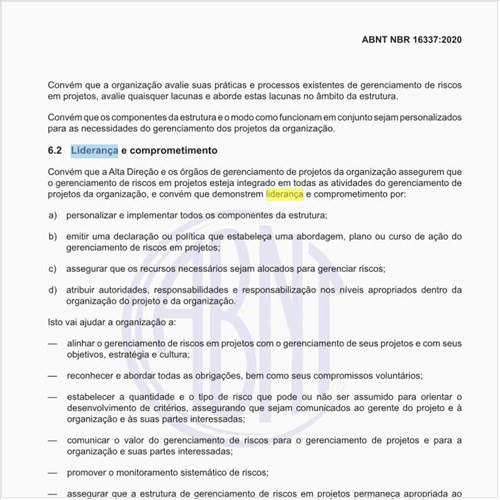 O que se deve fazer em termos de liderança e comprometimento?