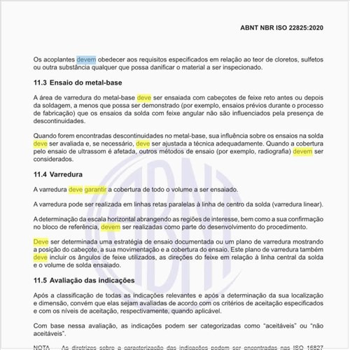 O que deve garantir a varredura?