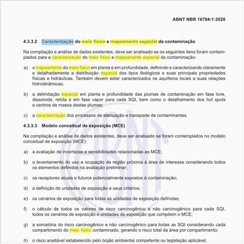 Como executar a caracterização do meio físico e mapeamento espacial da contaminação?