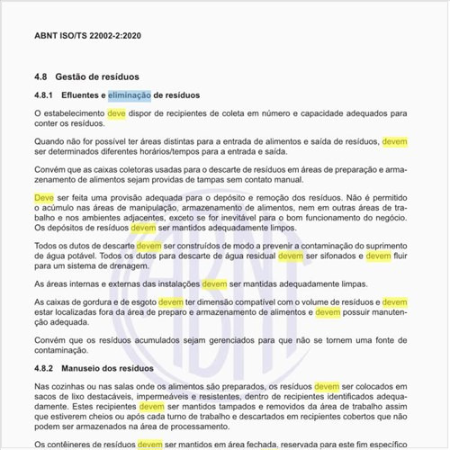 O que deve ser feito em relação aos efluentes e eliminação de resíduos?