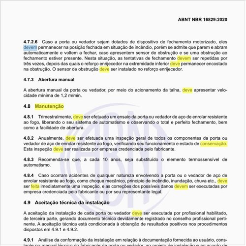 Como deve ser feita a manutenção desse tipo de porta?