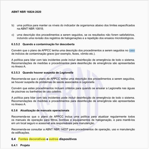 Como proceder no caso das fontes decorativas e outros dispositivos?