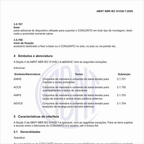 Quais os símbolos e abreviaturas usados nessa norma?