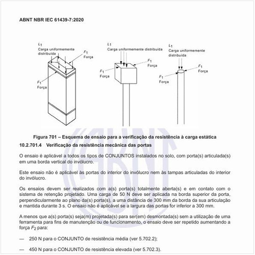Como executar a verificação da resistência mecânica das portas?