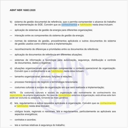 Quais os conhecimentos e habilidades específicas que o especialista deve ter?