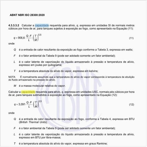 Qual é a capacidade de alívio?