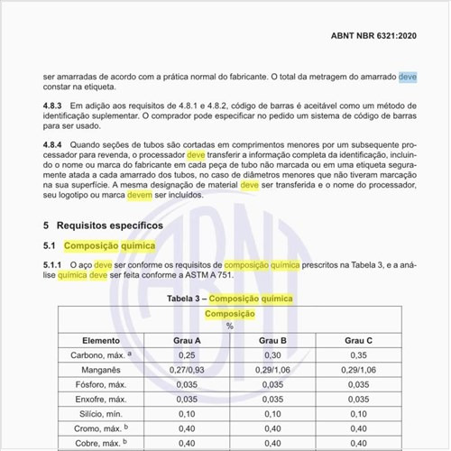 Qual deve ser a composição química desses produtos?
