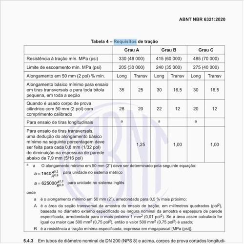 Quais são os requisitos de tração?