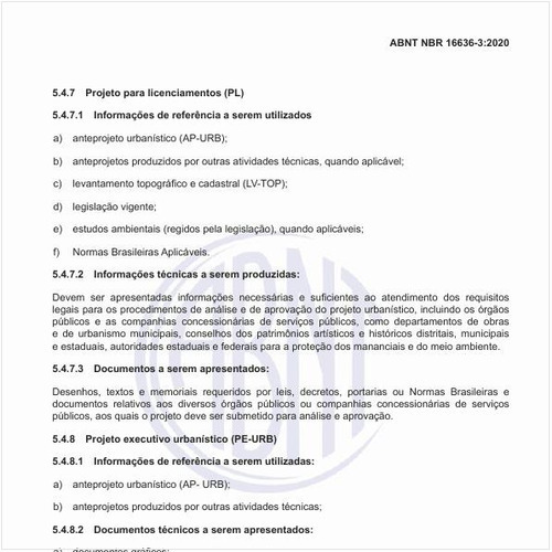 O que deve ser feito em relação ao projeto para licenciamentos (PL)?