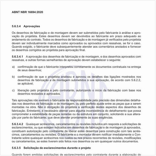 Como devem ser feitas as aprovações do projetista?