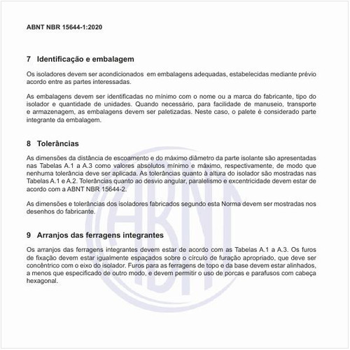 Quais são as tolerâncias para os produtos?