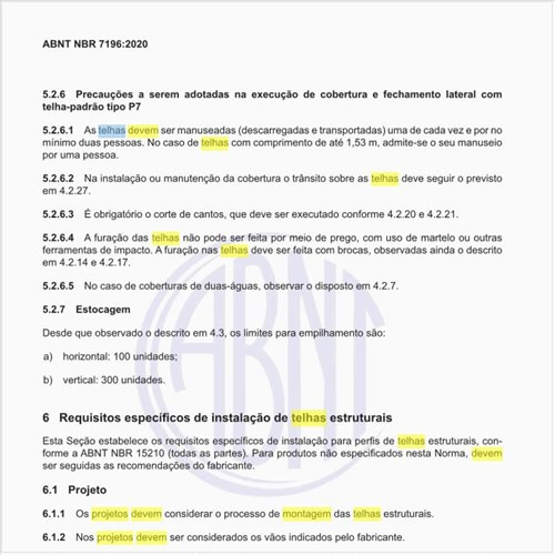 Como devem ser feitos os projetos de montagem das telhas estruturais?