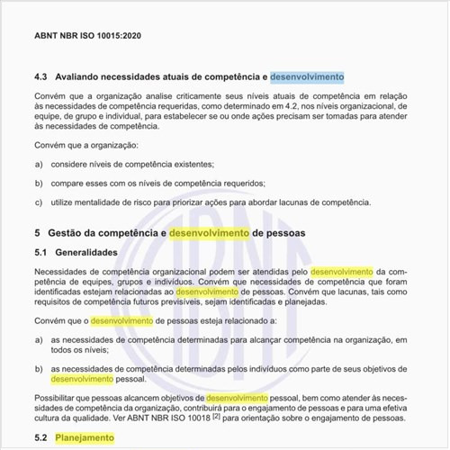 Como fazer o planejamento para o desenvolvimento da competência?
