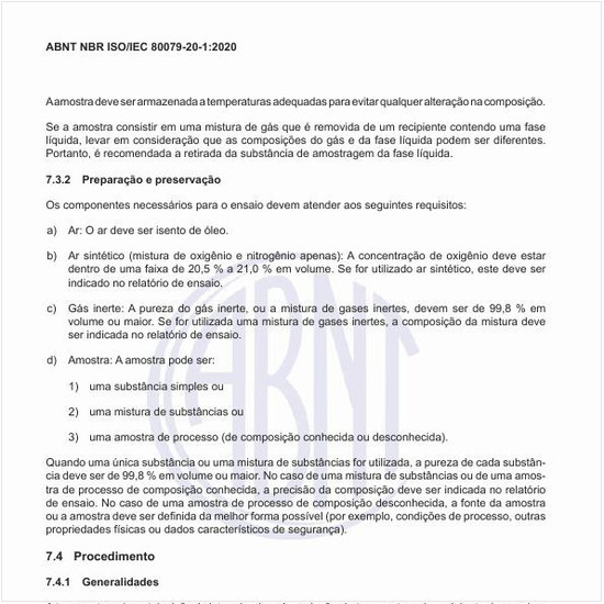 Quais os requisitos que os componentes necessários para o ensaio devem atender?