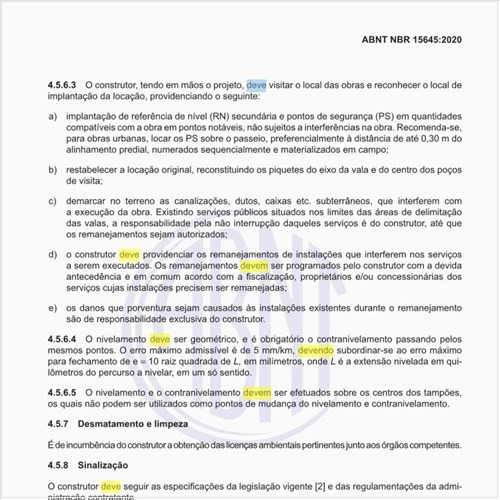 O que deve ser observado no levantamento ou rompimento do pavimento?