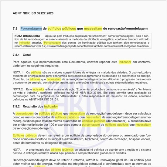 Como fazer o indicador de porcentagem de edifícios públicos que necessitam de renovação/remodelagem?