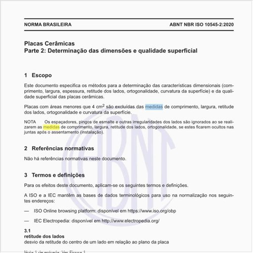Como pode ser definida a medida da planaridade da superfície?