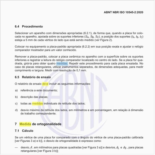 Como deve ser executada a medida de ortogonalidade?