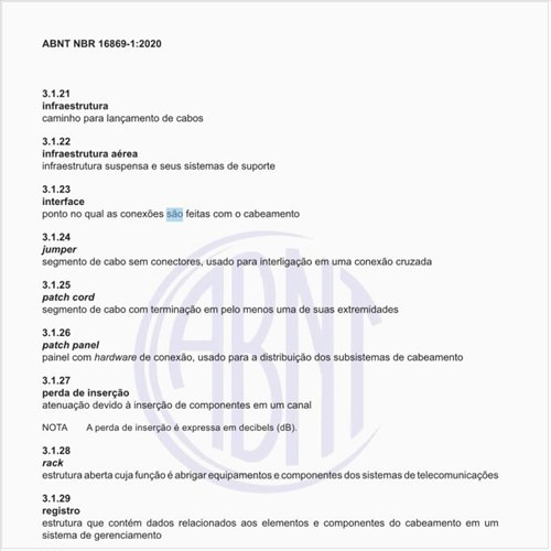 Quais são as abreviaturas usadas nessa norma?