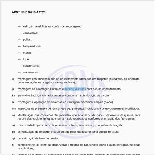 Qual deve ser o conteúdo de treinamento para ser qualificado no nível industrial?