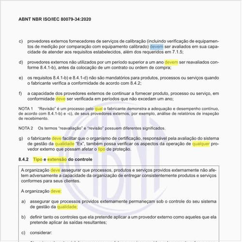 Qual deve ser o tipo e extensão do controle?