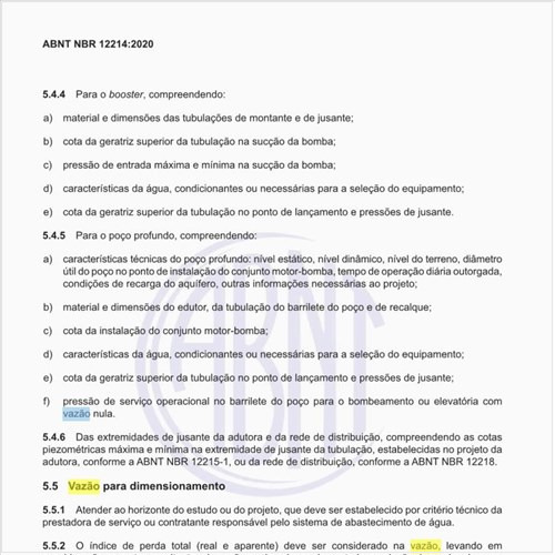 Como estabelecer a vazão para dimensionamento?