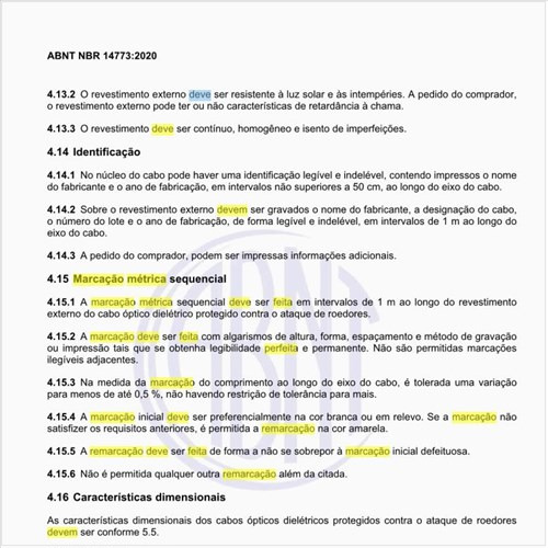 Como deve ser feita a marcação métrica sequencial?