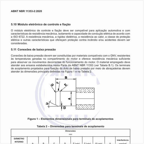 Como devem ser constituídas as conexões de baixa pressão?