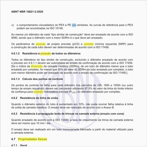 Quais são as propriedades físicas dos tubos?