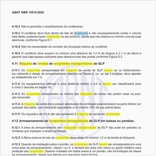 Que medidas devem ser tomadas em relação à máquina de vendas de recipientes transportáveis de GLP?
