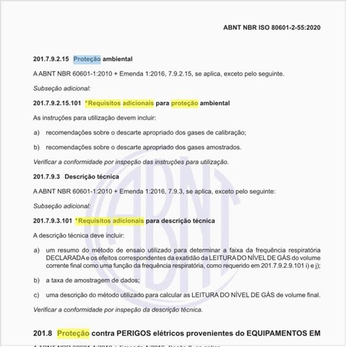 Quais são os requisitos adicionais para proteção ambiental?