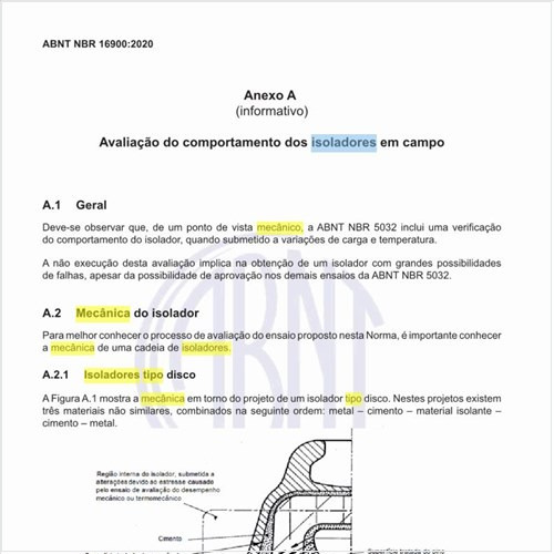 Qual é a mecânica dos isoladores tipo disco?
