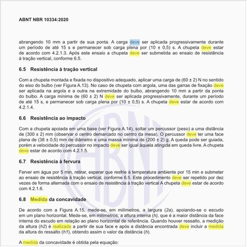 Como deve ser realizada a medida da concavidade?