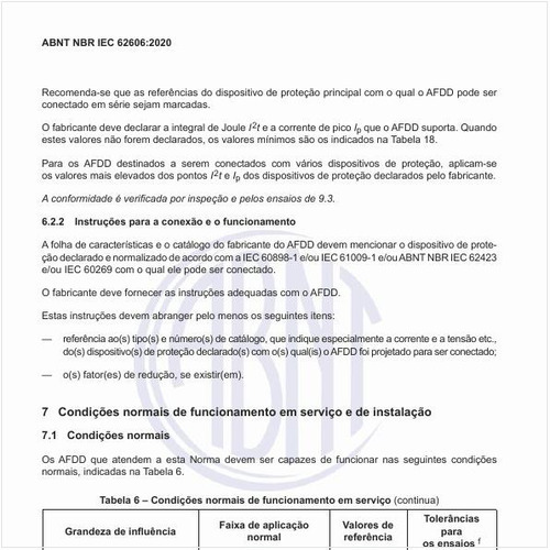 Quais devem ser as instruções para a conexão e o funcionamento?
