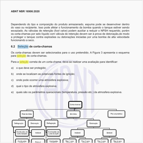 Como fazer a seleção de corta-chamas?
