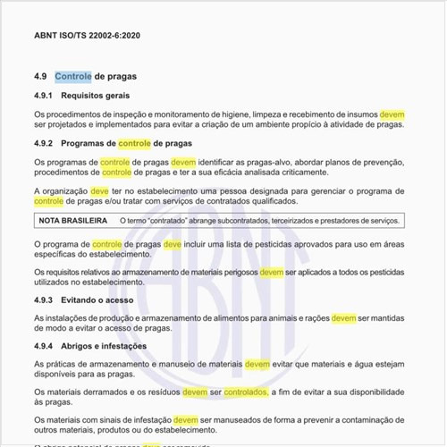 Como deve ser executado o controle de pragas?