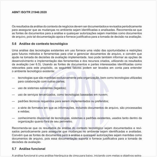 Como realizar a análise do contexto tecnológico?