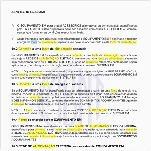 Quais os requisitos para uma conexão a uma fonte de alimentação separada?