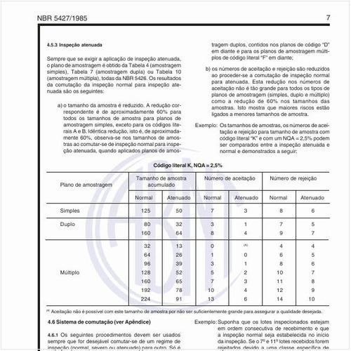 Qual o sistema de comutação a ser adotado nos regimes de inspeção?