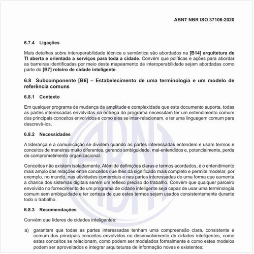 Como fazer o estabelecimento de uma terminologia e um modelo de referência comuns?