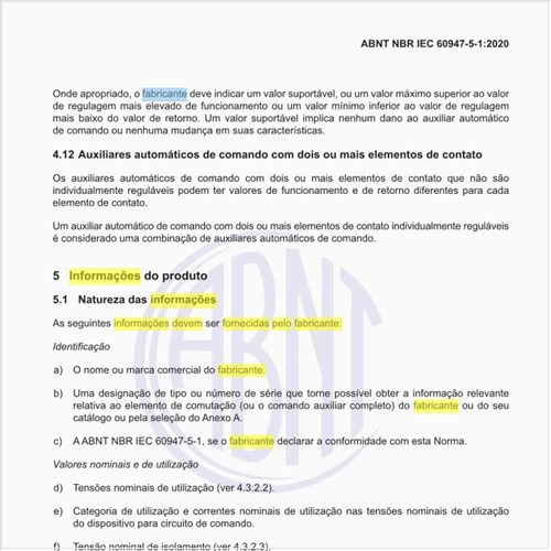 Quais as informações que devem ser fornecidas pelo fabricante dos produtos?