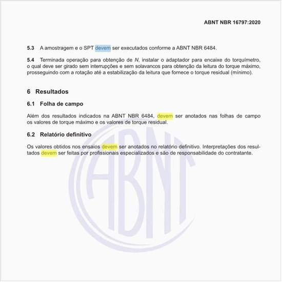 Como devem ser apresentados os resultados?