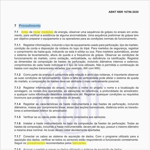 Como dever ser o procedimento, antes de iniciar as medições de energia?