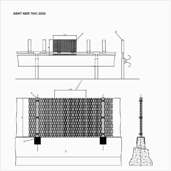 Como pode ser feita a representação da visibilidade lateral para dispositivo antiofuscante?