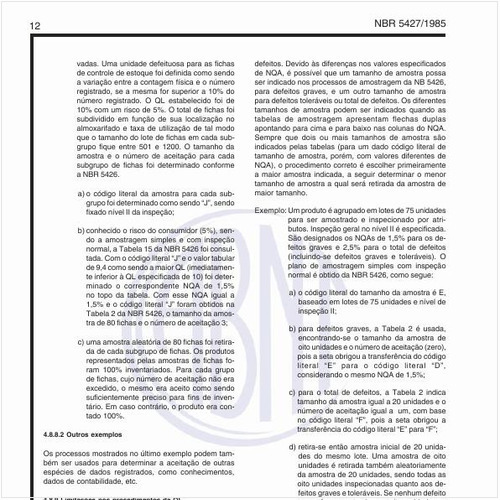 Como se definem o tamanho da amostra e NQA?